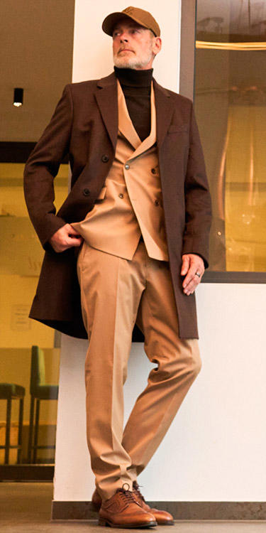 Herbsttrend Zweireiher, Komplett-Outift