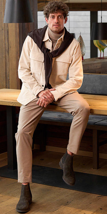 Outfit 18 Layering bequem braun