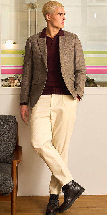 Smarter Twist mit Cord und Karo, Komplett-Outfit Image 0