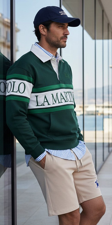 Athleisure mit Preppy DNA, Komplett-Outfit