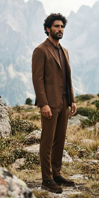 Braun in Bestform, Komplett-Outfit