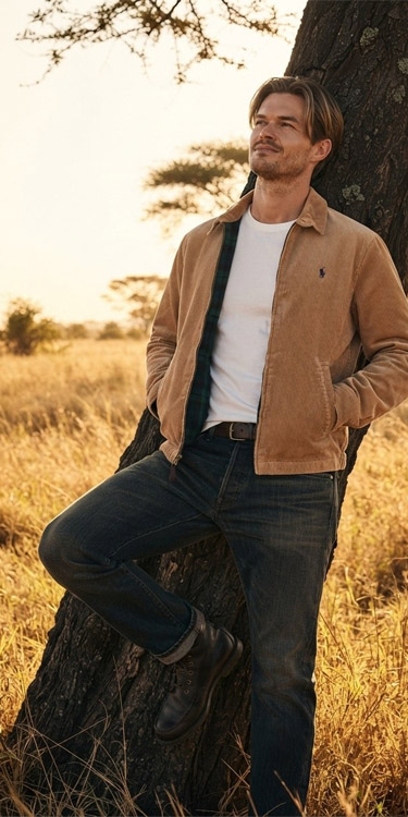 Cord trifft Denim, Komplett-Outfit
