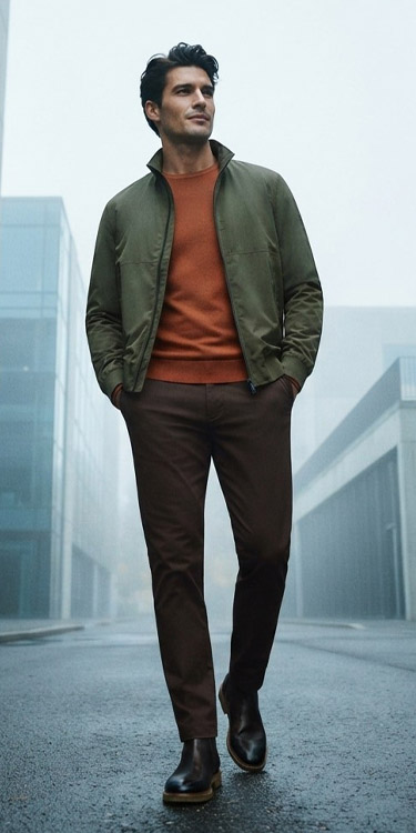 Herbstlicher Farb-Mix, Komplett-Outfit