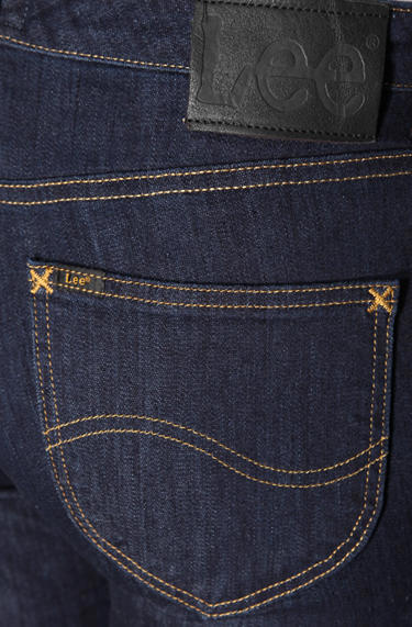 Lee Damen Marion Straight solid blue L301/OGCX Image 3