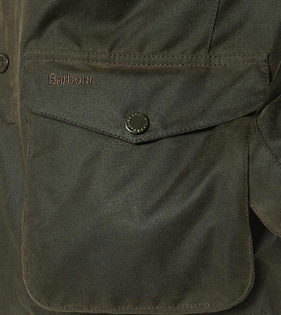 Barbour Jacke Ogston Wax olive MWX0700OL51 Image 3