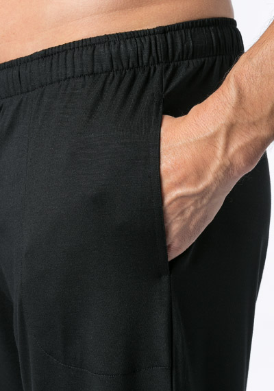 DEREK ROSE Lounge Trousers 3558/BASE001BLA Image 1