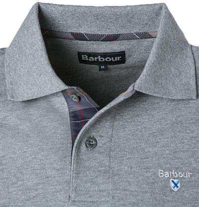 Barbour Tartan Pique Polo grey MML0012GY52 Image 1