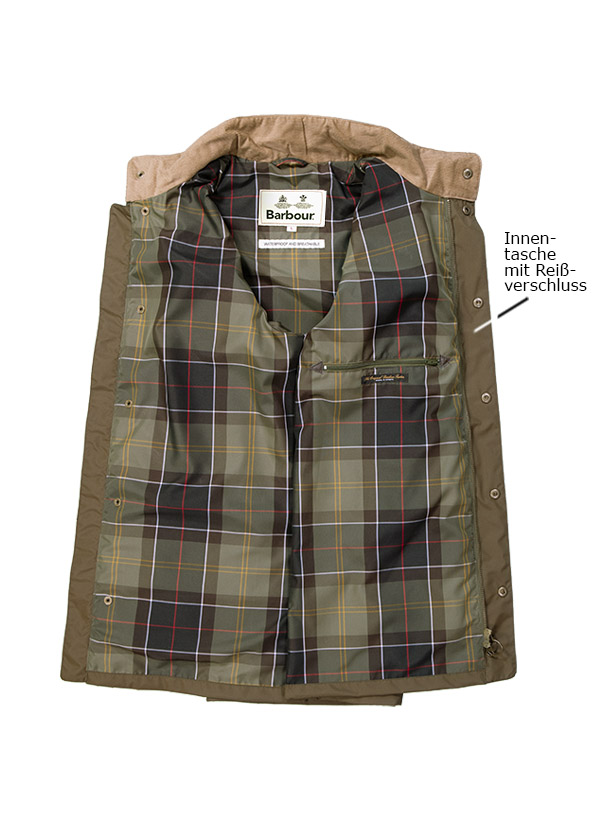 Barbour Jacke Spoonbill olive MWB0541OL71 herrenausstatter
