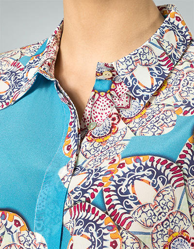 joyce & girls Damen Bluse 1015/turquoise Image 2