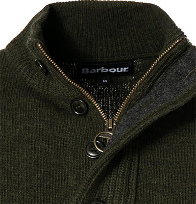 Barbour Pullover Patch seaweed MKN0585GN73 | herrenausstatter.de 