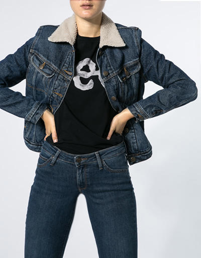 Lee Damen Sherpa Rider Vintage Worn L54VRDJK Image 3