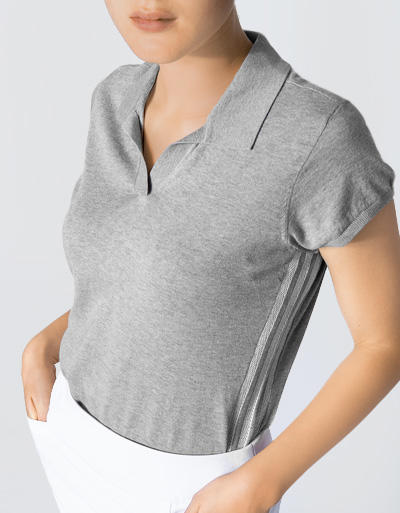 adidas Golf Damen Polo grey heather DZ6299 Image 2