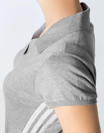 adidas Golf Damen Polo grey heather DZ6299 Image 3