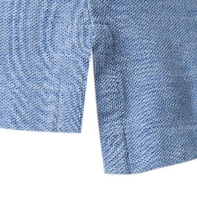 Thumbnail - Polo Ralph Lauren Herren Polo-Shirt blau meliert Slim Fit