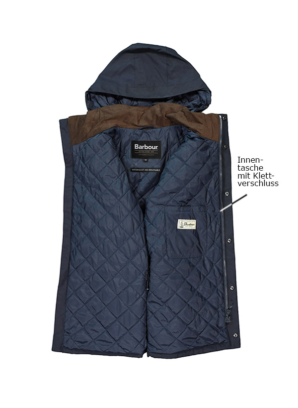 Thumbnail - Barbour Herren Jacke blau unifarben