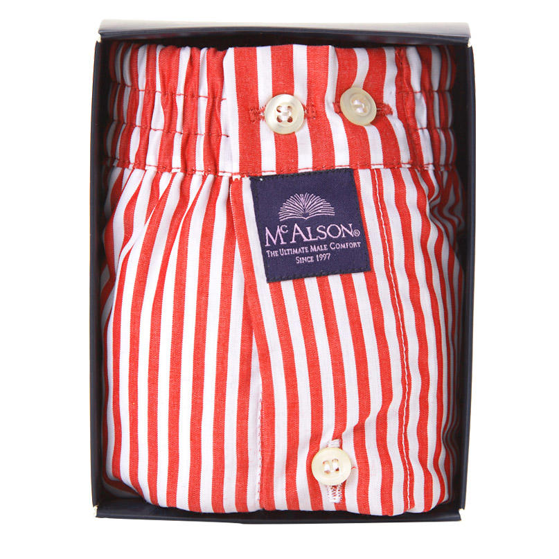 MC ALSON Boxer-Shorts 0236/rot-weiß Image 2