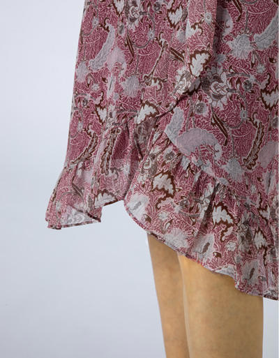 Freebird Damen Kleid Rosy Midi/burgundy Image 4
