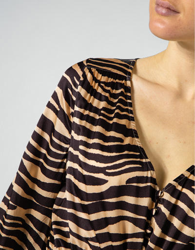 joyce & girls Damen Kleid 1045/zebra brown Image 1