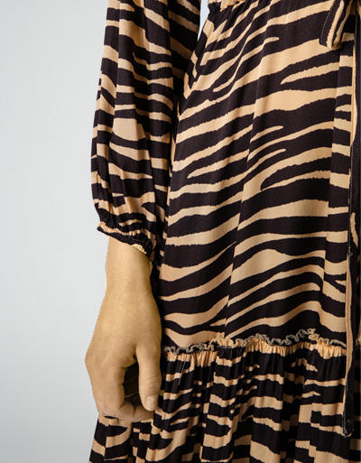 joyce & girls Damen Kleid 1045/zebra brown Image 4
