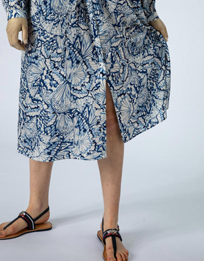 joyce & girls Damen Kleid 1042/butterfly blue Image 3