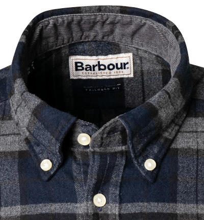 Barbour Hemd Betsom Tailored grey MSH4998GY52 | herrenausstatter 