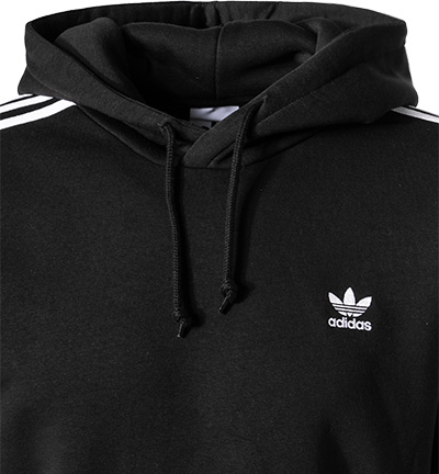 adidas ORIGINALS 3 Stripes Hoody black H06676 herrenausstatter herrenausstatter