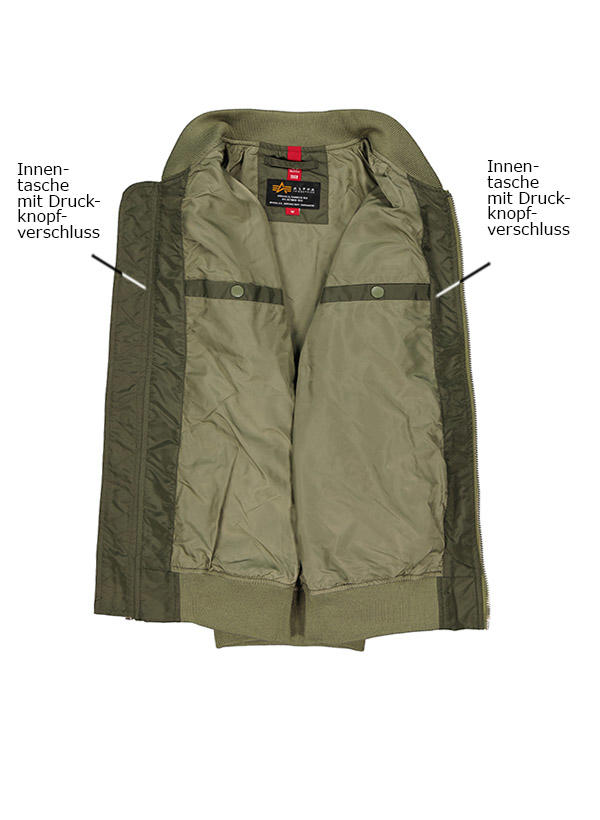ALPHA INDUSTRIES Jacke MA-1 TTC 126101/142 | just4men.de | just4men.de