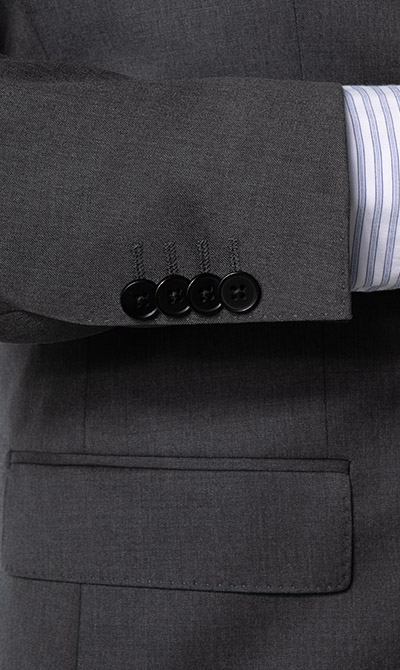 Thumbnail - BOSS Black Herren Anzug grau Slim Fit