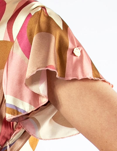 joyce & girls Damen Kleid 1042/popart beige Image 3