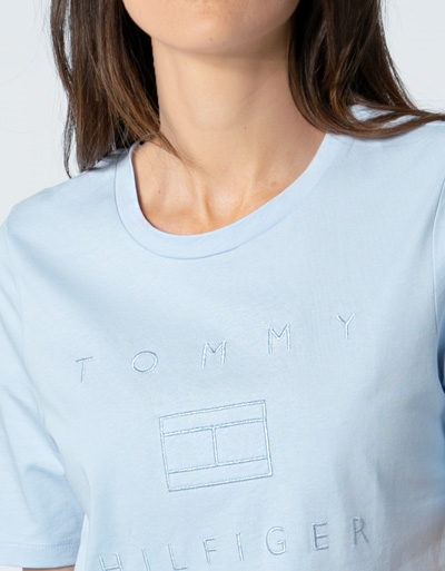 Tommy Hilfiger Damen T-Shirt WW0WW33522/C10Diashow-3