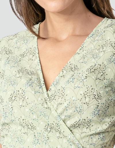 Freebird Damen Kleid Rosy Midi/pale green Image 2