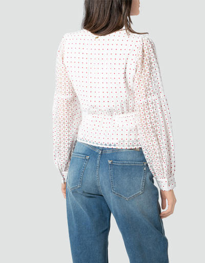 Freebird Damen Bluse Ailys/white-red Image 1