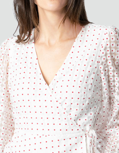Freebird Damen Bluse Ailys/white-red Image 2