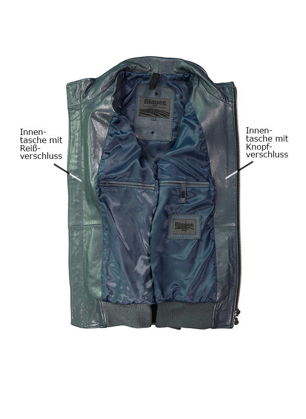 Blauer. USA Lederjacke BLUL02176/006543/888 | herrenausstatter.de 
