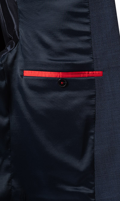 Thumbnail - HUGO Herren Anzug blau meliert