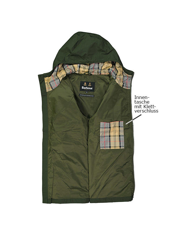 Barbour Jacke Hood Domus sage MWB1003SG73 | herrenausstatter.de 