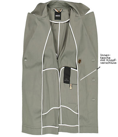 BOSS Black Mantel Hyde Peacoat 50488457/343 | herrenausstatter.de  