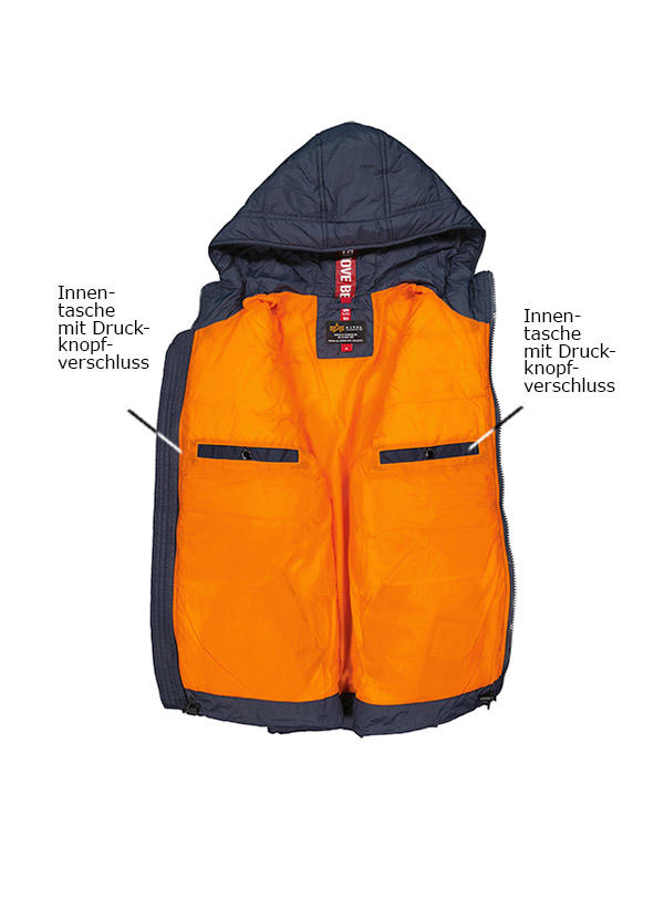 ALPHA INDUSTRIES Jacke Hooded Puffer 118113/07 Image 2