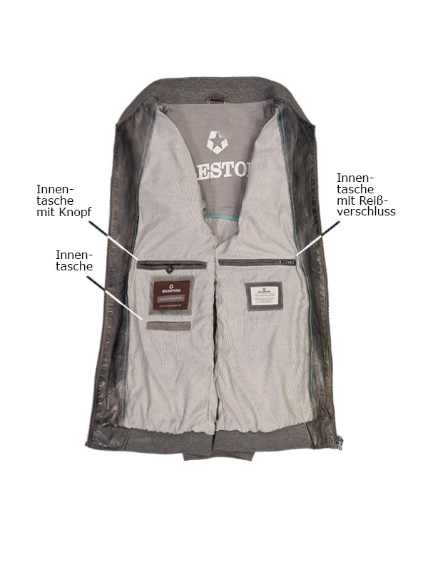 MILESTONE Lederjacke Navelli 411003/60295/78 | milestone.de  