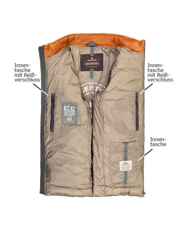 MILESTONE Lederjacke Cavallino 411013/60305/34 | herrenausstatter