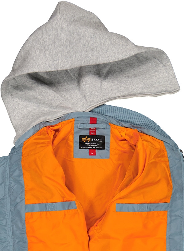 ALPHA INDUSTRIES Jacke MA-1 TT Hood 196108/134 | herrenausstatter 