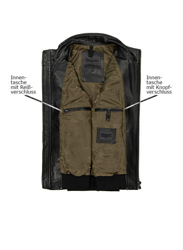 Blauer. USA Lederjacke BLUL02417/006543/999 | herrenausstatter.de 【中古】FENDI  シュシュ2個セット