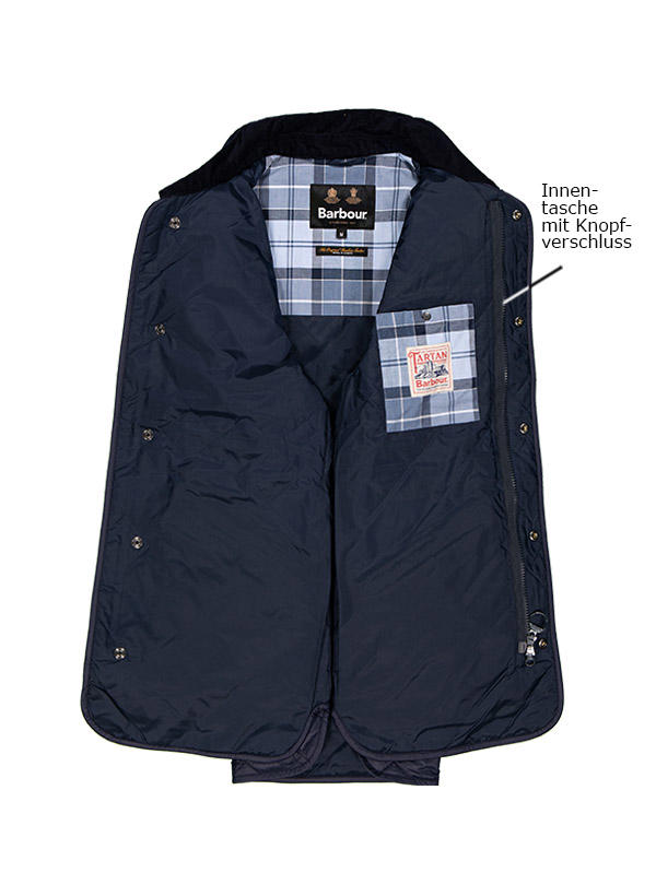 Barbour Jacke Modern Chelsea navy MQU1770NY71 | herrenausstatter 