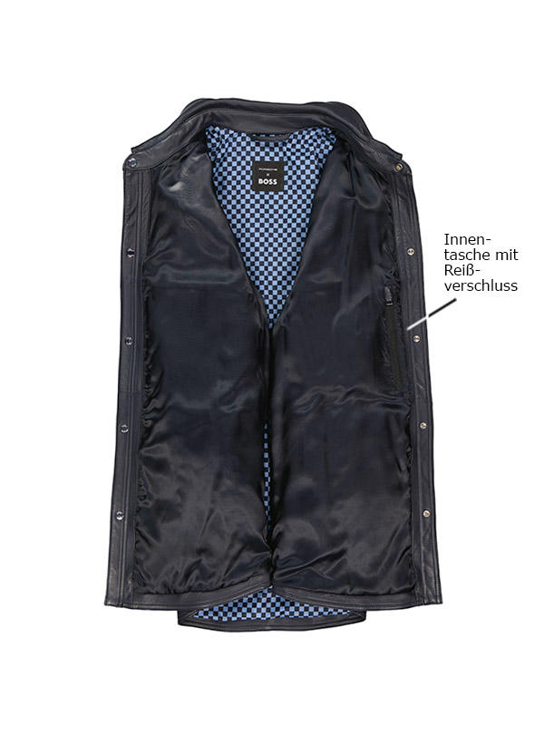 BOSS Black Lederjacke Mallard 50511253/404 | herrenausstatter.de 