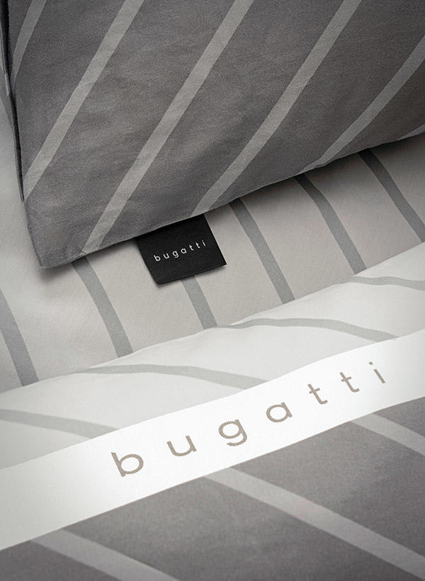 bugatti Satinbettwäsche 135x200 grau 5041/810 Image 2