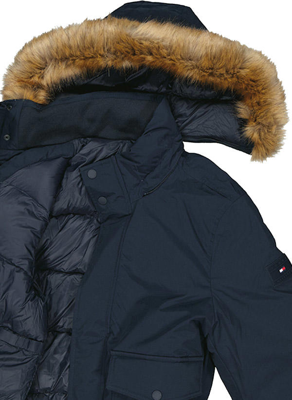 Parka Tommy Hilfiger Jacke Echtfell Kapuze Tommy Hilfiger