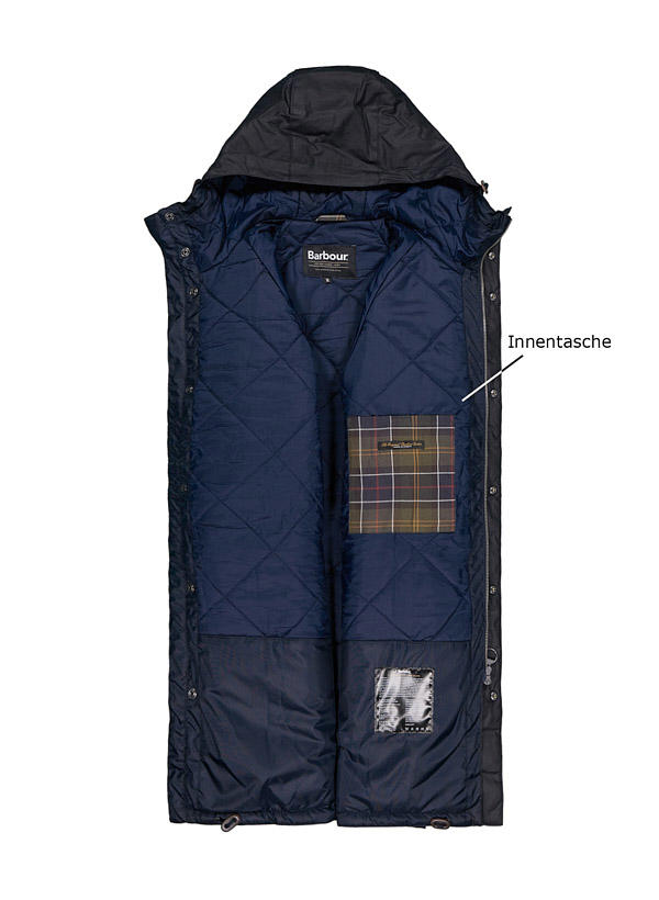 Barbour Wint Wax Parka navy MWX2352NY92 Image 2