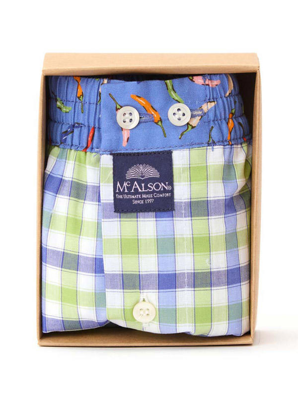 MC ALSON Boxershorts 5129/blau-grün Image 1