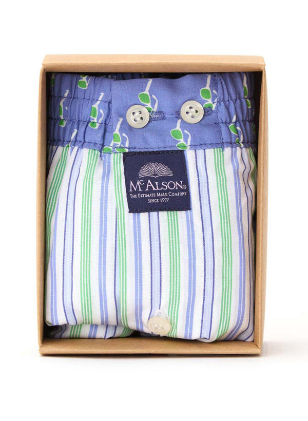 MC ALSON Boxershorts 5102/blau-grün Image 1