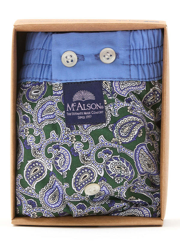 MC ALSON Boxershorts 5246/grün-blau Image 1
